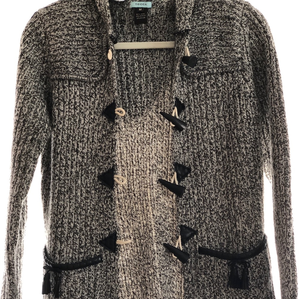 Tocca Hooded Knit Cardigan